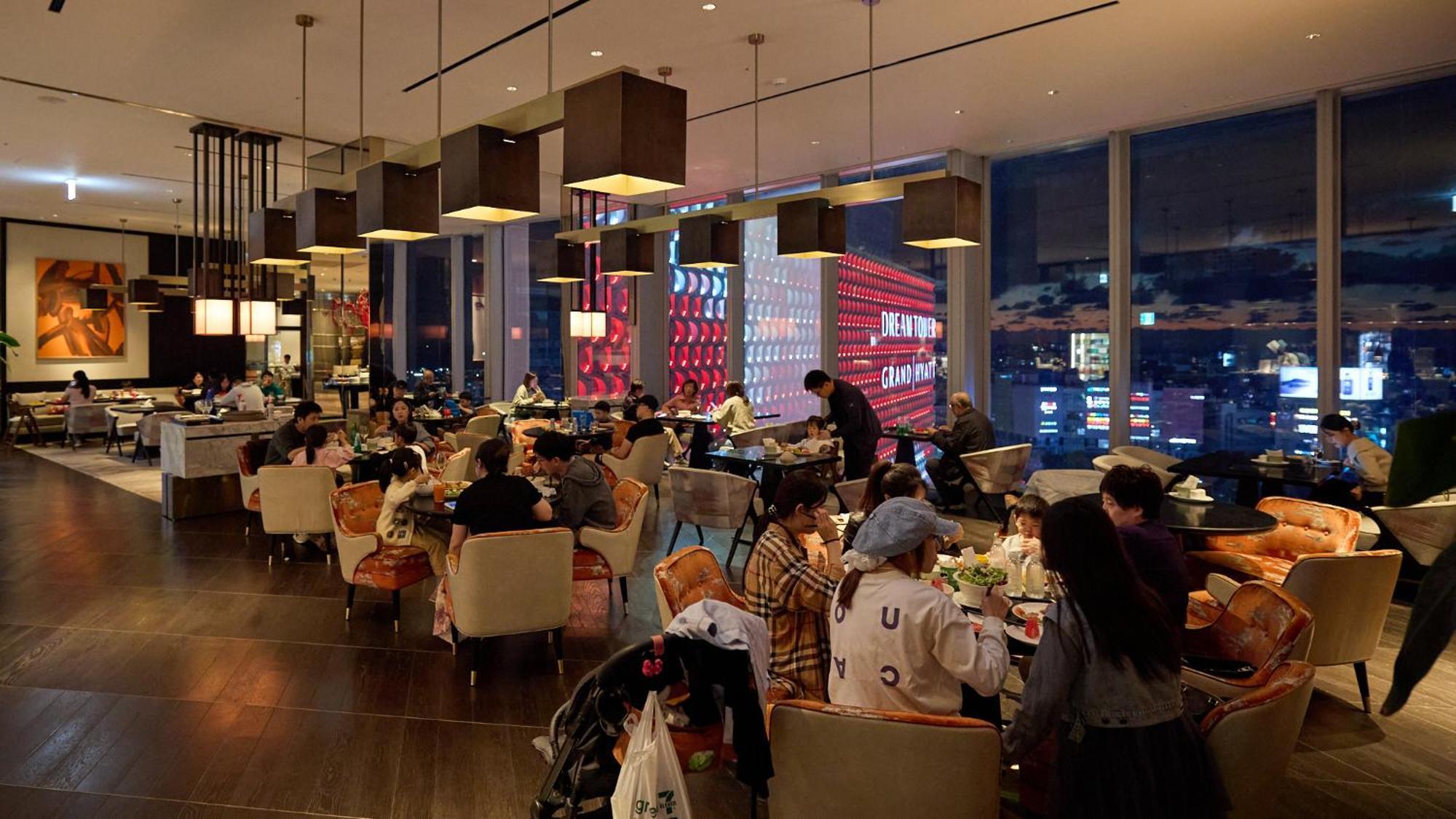 Hotel Grand Hyatt Jeju Exterior foto The interior of the restaurant